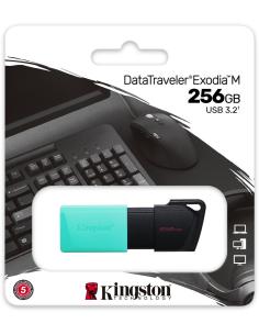 Kingston DTXM DataTraveler Exodia 256GB USB 3.2 Turquesa-1357544