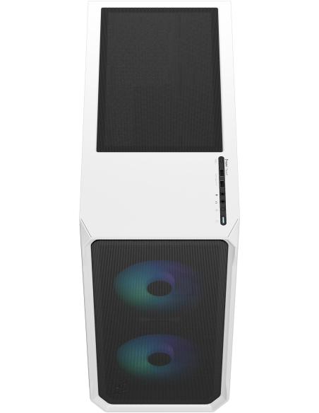 Fractal Design Focus 2 RGB Cristal Templado USB 3.2 Blanco