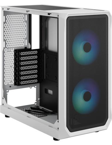 Fractal Design Focus 2 RGB Cristal Templado USB 3.2 Blanco