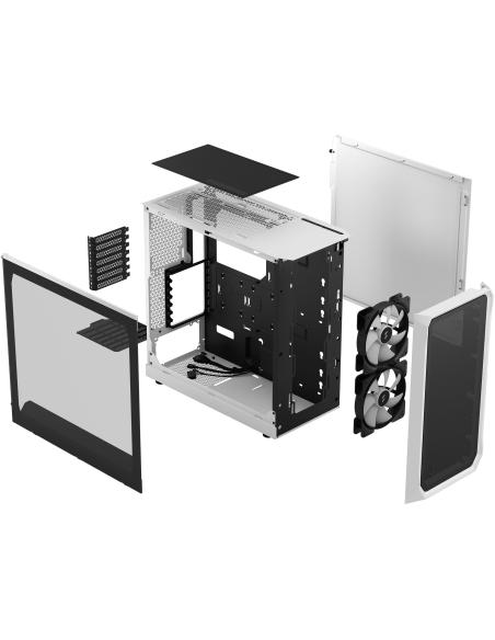 Fractal Design Focus 2 RGB Cristal Templado USB 3.2 Blanco