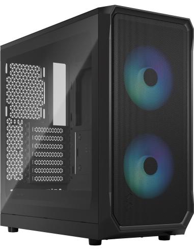Fractal Design Focus 2 Cristal Templado USB 3.2 Negro
