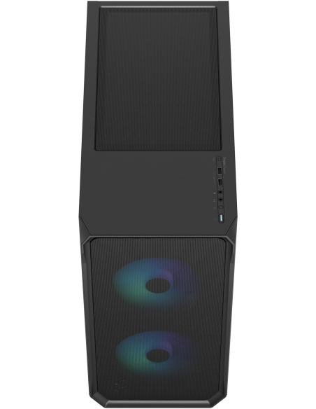 Fractal Design Focus 2 Cristal Templado USB 3.2 Negro