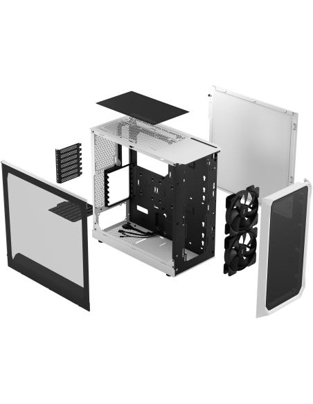 Fractal Design Focus 2 Cristal Templado USB 3.2 Blanco
