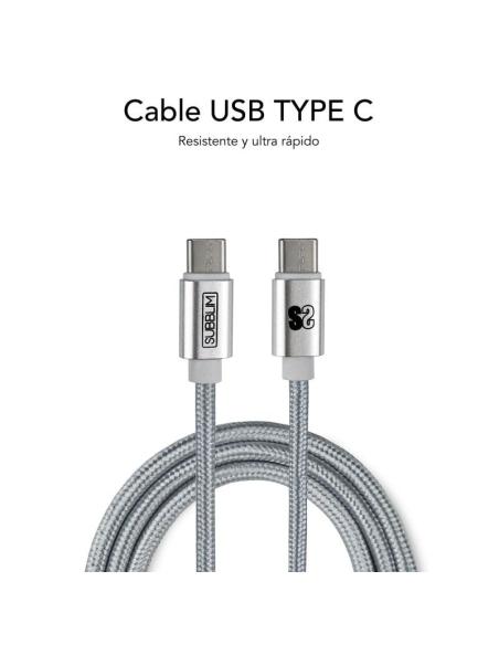 Subblim Cargador Ultra Rápido 2xUSB PD25W + QC3.0 + Cable USB-C + Lightning Blanco