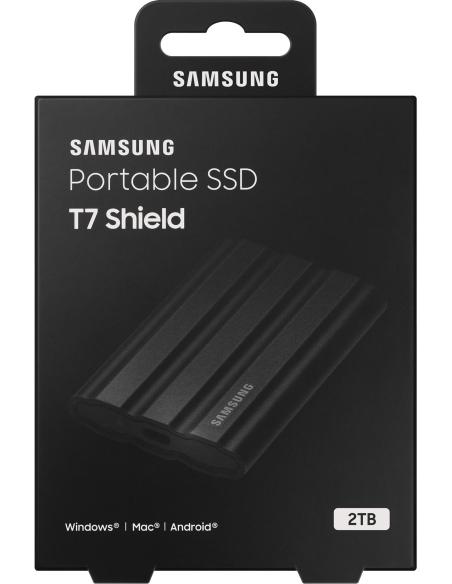 Samsung T7 Shield Disco Duro SSD 2TB USB-C Negro