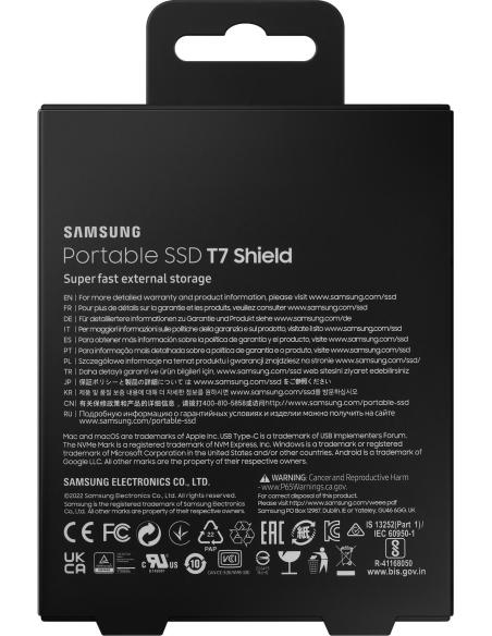 Samsung T7 Shield Disco Duro SSD 2TB USB-C Negro
