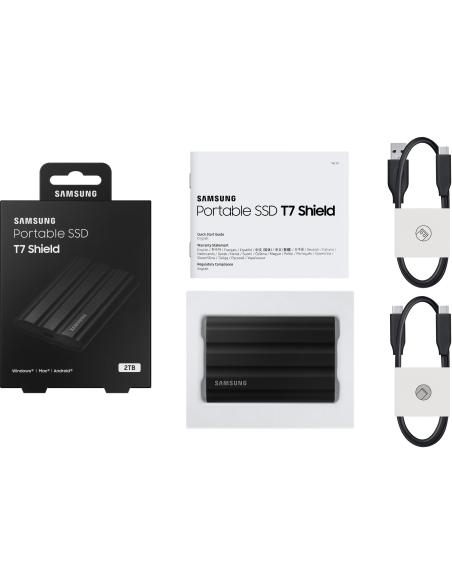 Samsung T7 Shield Disco Duro SSD 2TB USB-C Negro