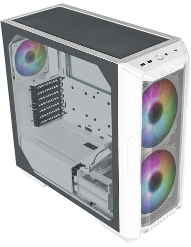 Cooler Master HAF 500 Cristal Templado USB 3.0 Blanca