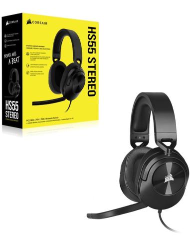 Corsair HS55 STEREO Auriculares Negros