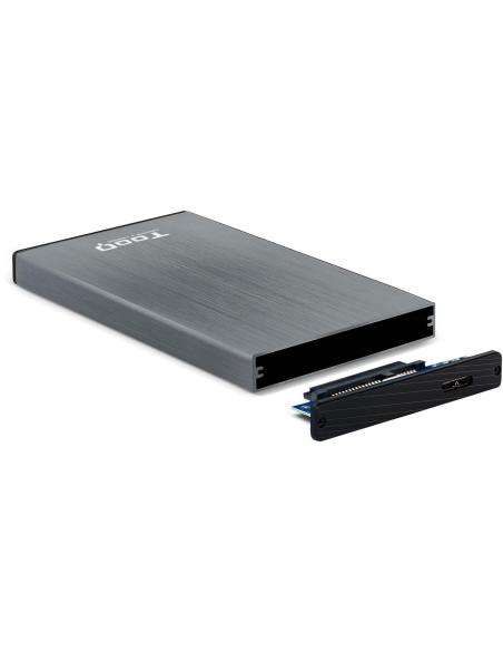 TooQ TQE-2527G Caja Externa 2.5" SATA3 micro USB-B 3.0 Gris