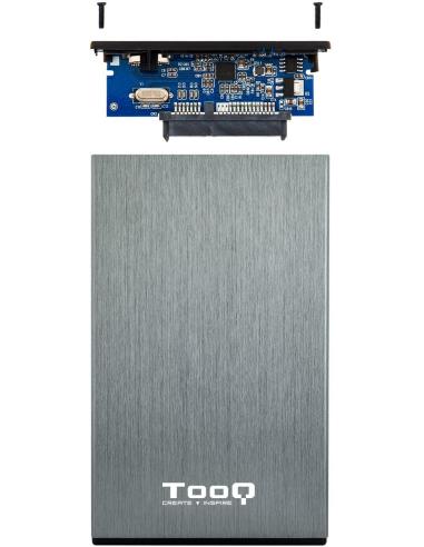 TooQ TQE-2527G Caja Externa 2.5" SATA3 micro USB-B 3.0 Gris