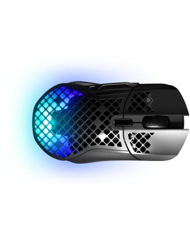 SteelSeries Aerox 5 Negro Ratón Inalámbrico 18000 DPI