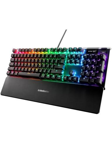SteelSeries Apex 5 Teclado Híbrido Mecánico RGB USA Switch Blue
