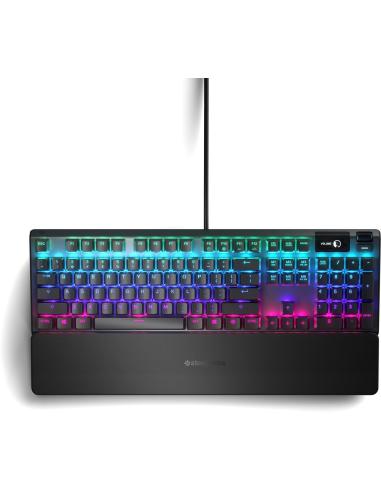 SteelSeries Apex 5 Teclado Híbrido Mecánico RGB USA Switch Blue