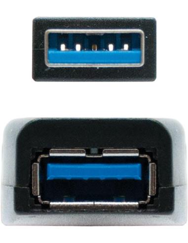 Nanocable 10.01.0313 Prolongador Amplificado USB A 3.0 a USB A Macho/Hembra 15M Negro