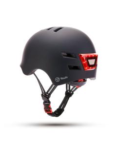 Youin Casco Con Led Delante Y Detrás Negro Talla M-1356957