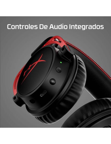 HyperX Cloud Alpha Wireless Auriculares Gaming Inalámbricos PC Negro/Rojo
