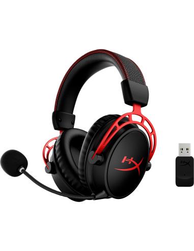 HyperX Cloud Alpha Wireless Auriculares Gaming Inalámbricos PC Negro/Rojo