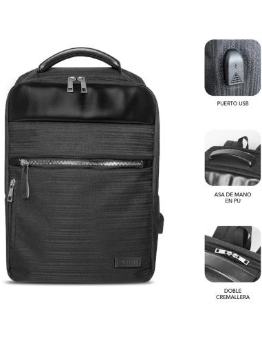 Subblim SUBBP-2BL1015 Mochila para Portátiles hasta 16" Negra