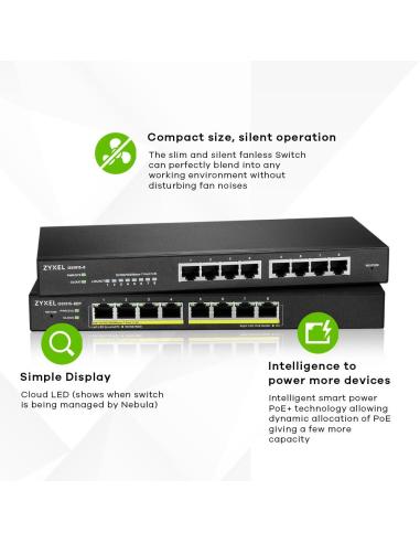 Zyxel GS1915-8 Switch Gestionado L2 8 Puertos Gigabit Ethernet
