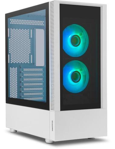 Nox Hummer Nemesis Cristal Templado USB 3.0 aRGB Blanca