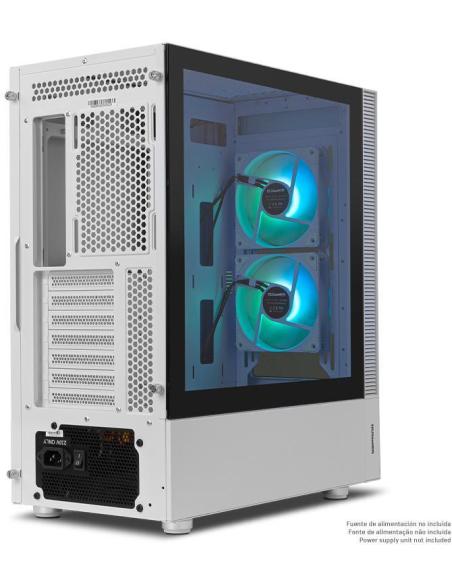 Nox Hummer Nemesis Cristal Templado USB 3.0 aRGB Blanca