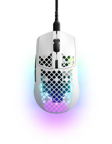 SteelSeries Aerox 3 (2022) Ratón con Cable 8500 DPI Blanco