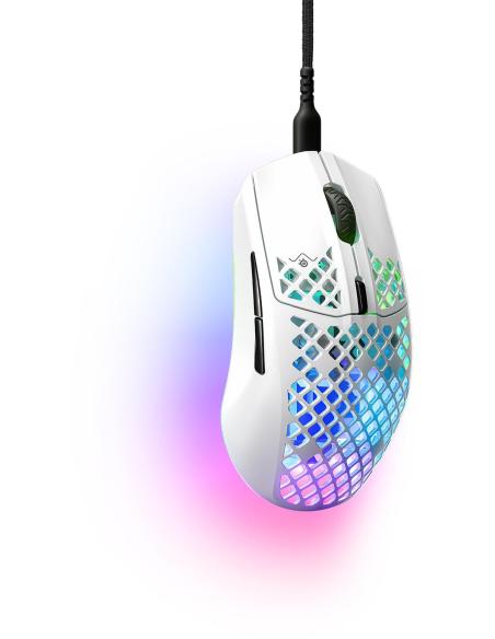 SteelSeries Aerox 3 (2022) Ratón con Cable 8500 DPI Blanco