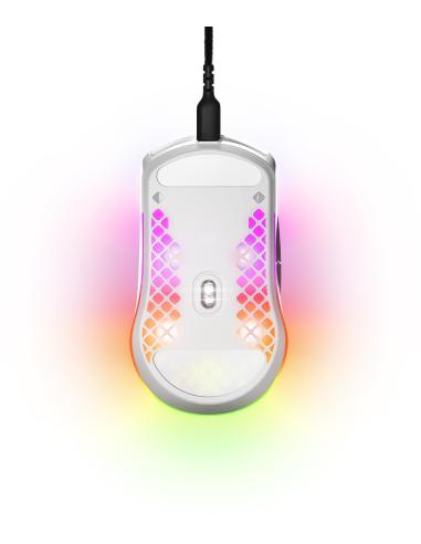 SteelSeries Aerox 3 (2022) Ratón con Cable 8500 DPI Blanco