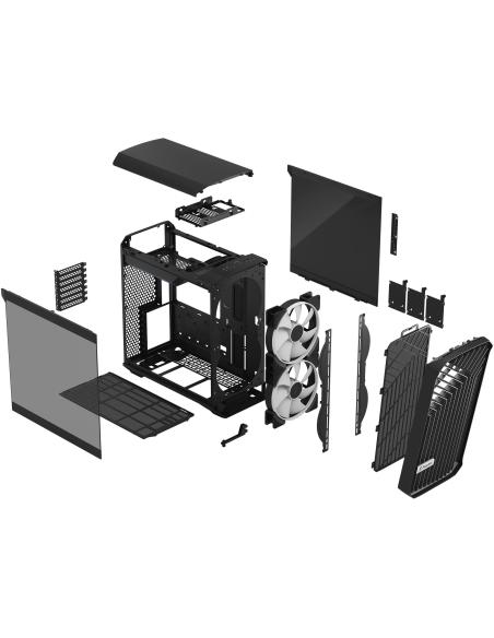 Fractal Design Torrent Compact Cristal Templado USB 3.2 Negro