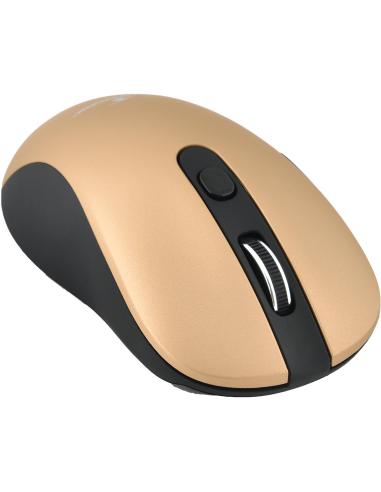 Bluestork Office 60 WL M-WL-OFF60-GOLD Ratón Inalámbrico 1600DPI