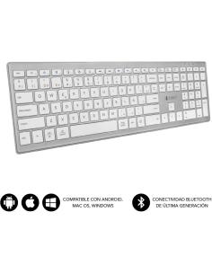 Subblim Pure Extended SUBKB-2PUE200 Teclado inalámbrico Bluetooth Plata