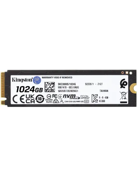 Kingston KC3000 SSD M.2 1TB PCIe Gen 4