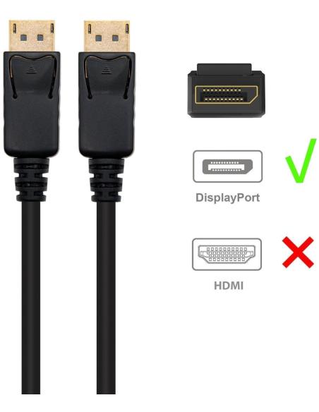 Ewent EC1407 Cable DisplayPort v1.4 8K 3M Negro