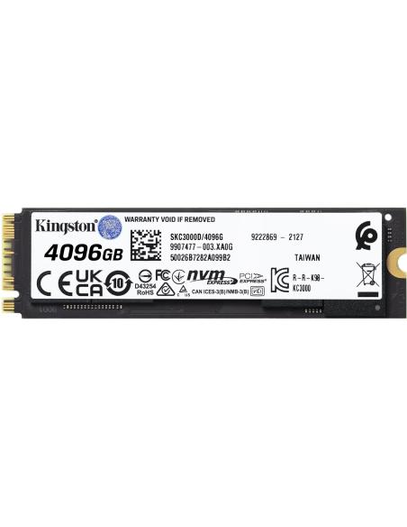 Kingston KC3000 SSD M.2 4TB PCIe Gen 4