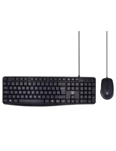 Ewent EW3006 Combo Teclado y Mouse con Escritura Silenciosa