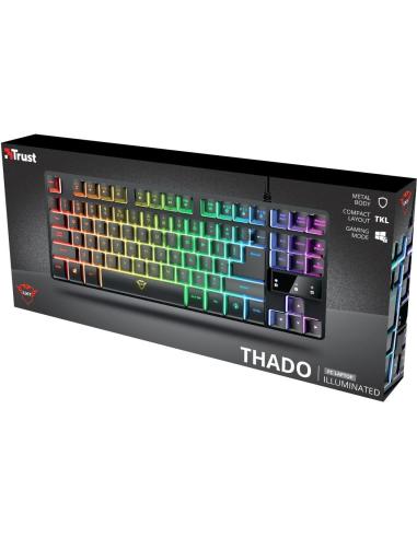 Trust GXT 833 Thado Teclado Gaming TKL Retroiluminado