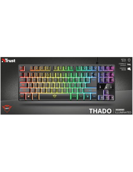 Trust GXT 833 Thado Teclado Gaming TKL Retroiluminado