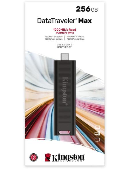 Kingston DataTraveler Max 256GB USB 3.2 Gen 2 Negro