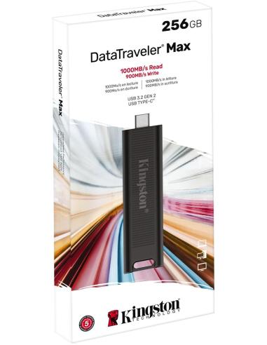 Kingston DataTraveler Max 256GB USB 3.2 Gen 2 Negro