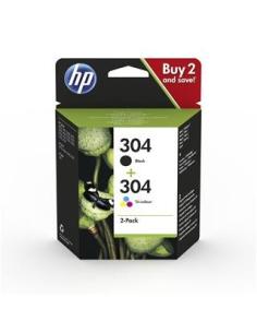 HP 304 Pack Cartucho Tinta Original Negro/Magenta/Cian/Amarillo-1350614