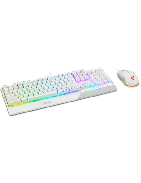 MSI Vigor GK30 Combo White Teclado + Ratón (IT)