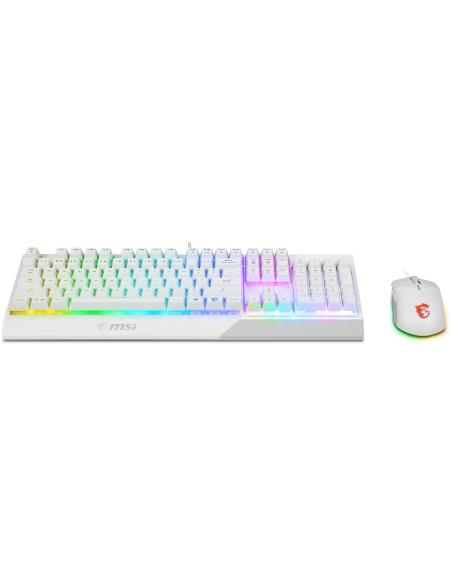 MSI Vigor GK30 Combo White Teclado + Ratón (IT)