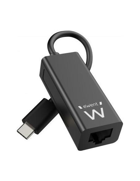 Ewent EW9828 Adaptador USB-C a RJ-45 Ethernet Gigabit Negro
