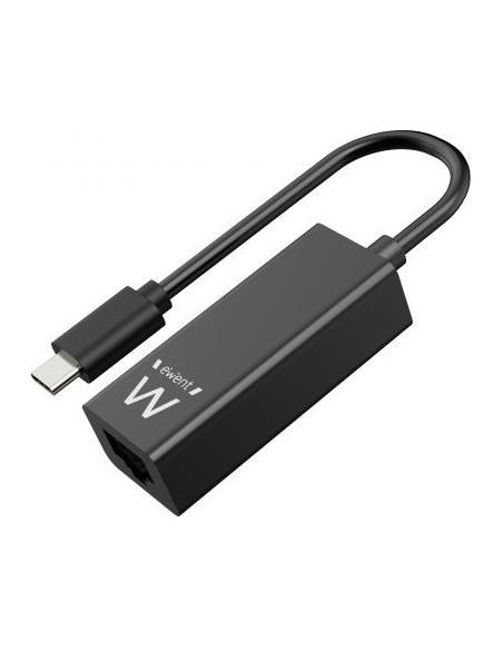 Ewent EW9828 Adaptador USB-C a RJ-45 Ethernet Gigabit Negro