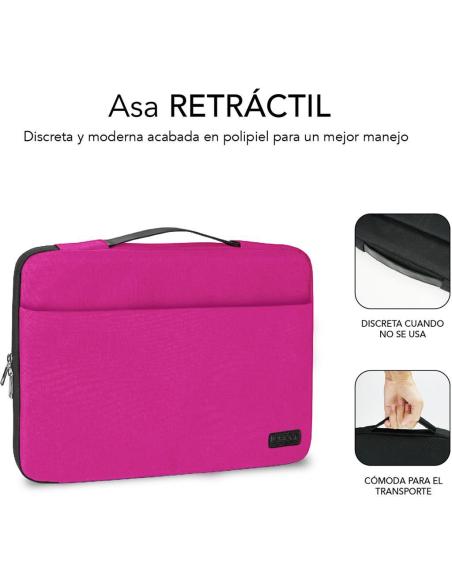 Subblim Elegant SUB-LS-0TS0002 Funda para Portátil hasta 14" Rosa