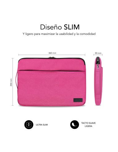 SUBBLIM Urban Funda para Ordenador hasta 14" Rosa