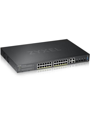 Zyxel GS2220-28HP-EU0101F Switch gestionado L2 24 puertos Gigabit + 4 Puertos SFP PoE Negro