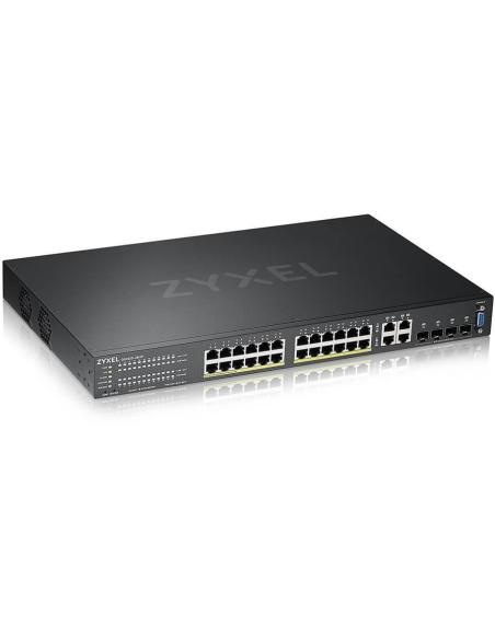 Zyxel GS2220-28HP-EU0101F Switch gestionado L2 24 puertos Gigabit + 4 Puertos SFP PoE Negro