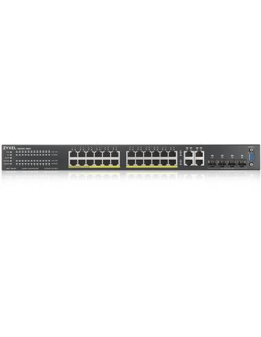 Zyxel GS2220-28HP-EU0101F Switch gestionado L2 24 puertos Gigabit + 4 Puertos SFP PoE Negro